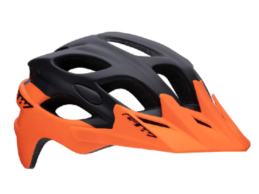 CASCO MTB ENDURO GW-015 GW / NEGRO MATE-NARANJA