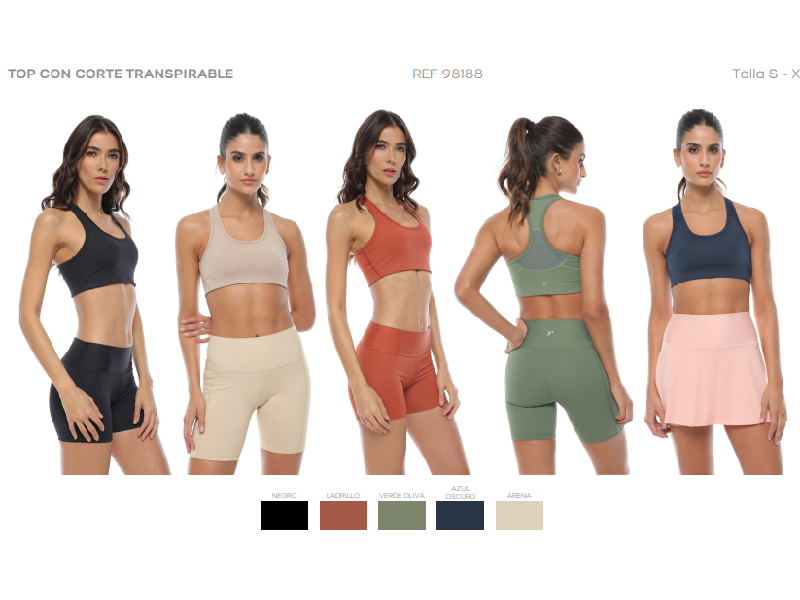 Top Deportivo, Color Azul Oscuro Para Mujer