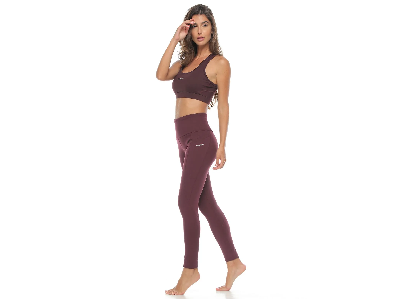 Top Deportivo, Color Berenjena Para Mujer